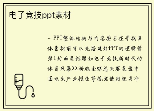 电子竞技ppt素材
